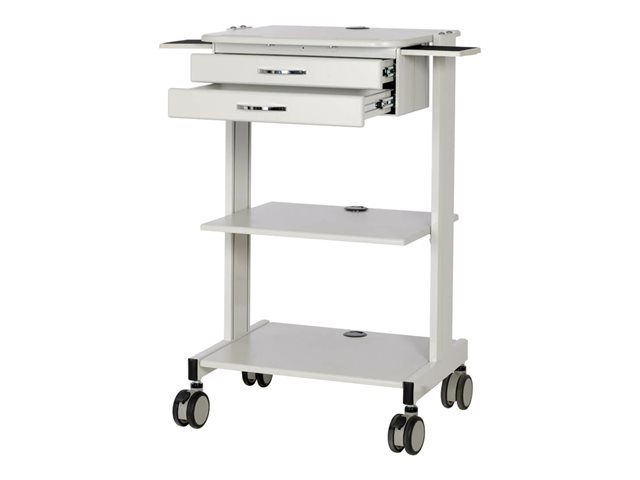 Mobile Workstation with 2x Adjustable Sh