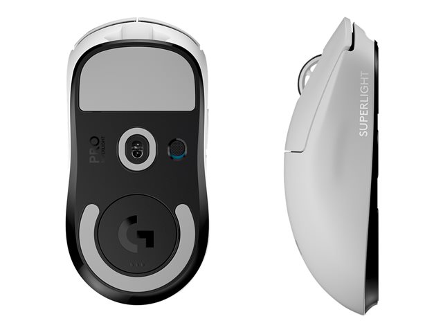 Logitech PRO X SUPERLIGHT Wireless Gaming Mouse - Mouse - optical - 5 buttons - wireless - 2.4 GHz - USB Logitech LIGHTSPEED receiver - white