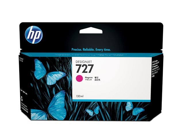 HP 727 - 130 ml - magenta - original - DesignJet - ink cartridge - for DesignJet T1500, T1530, T2500, T2530, T920, T930