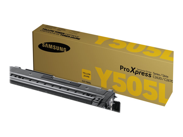 Samsung CLT-Y505L - High Yield - yellow - original - toner cartridge (SU512A) - for ProXpress SL-C2620DW, SL-C2670FW, SL-C2680FX