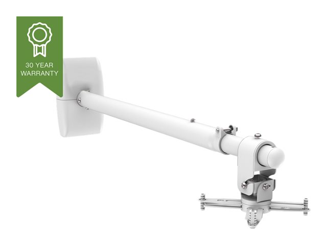 VISION Professional Short Throw or Ultra Short Throw Projector Wall Mount - LIFETIME WARRANTY - telescopic boom with length 930 to 1530 mm or 37 to 60 inches from wall to middle of projector - Projector can be mounted at any point along the boom - Boom gradient adjustable - white