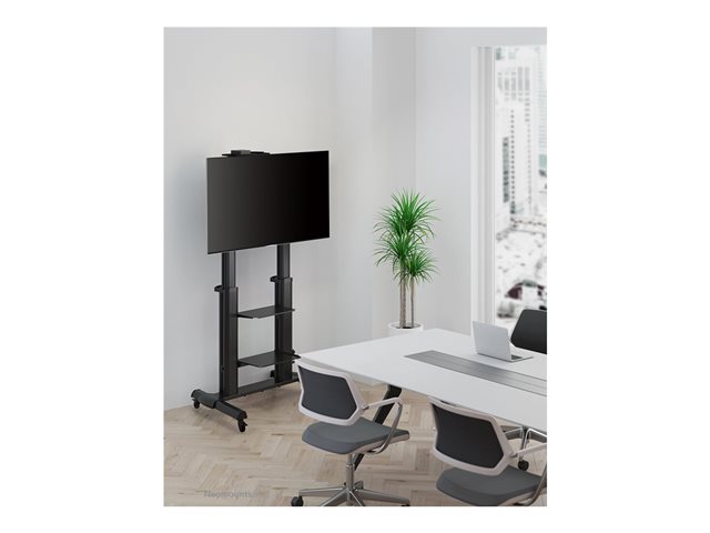 Neomounts AWL28-220BL1 - Shelf - for mediabox - black - on top of flat-panel