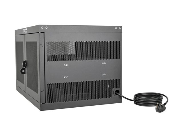 Eaton Tripp Lite Series 16-Device USB Charging Station Cabinet with Sync for iPad and Android Tablets, Wall-Mount and Cart Options, 230V, BS1363 to C13 Plug, Black - Multi-device charger cabinet - with circuit breaker - desktop, wall mountable - blac