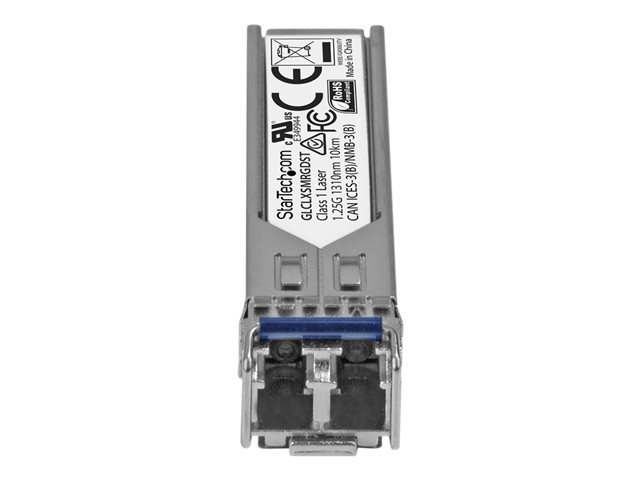 StarTech.com Cisco GLC Connector LX-SM-RGD Compatible SFP Module, 1000BASE-LX, 1GbE Single Mode Fiber Optic Transceiver, LC Connector, 10km 1310nm, DDM, Cisco Firepower, ASR920, IE2000 - Lifetime Warranty (GLCLXSMRGDST) - SFP (mini-GBIC) transceiver module (equivalent to: Cisco GLC-LX-SM-RGD) - 1GbE - 1000Base-LX - LC single-mode - up to 10 km - 1310 nm