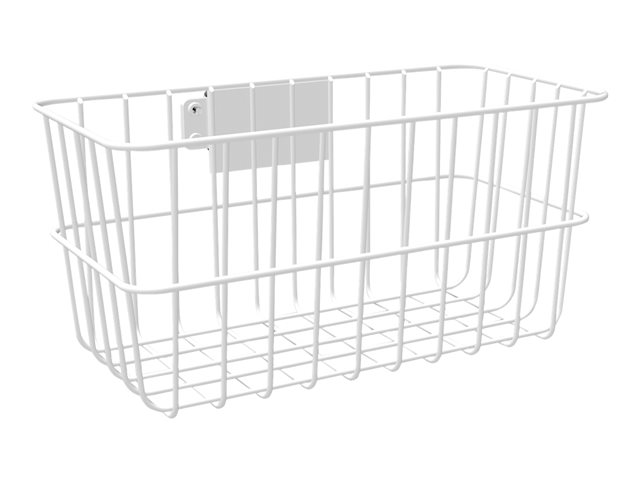 Compulocks Basket for Rolling Rise Stand - Mounting component (basket) - white - cart mountable - for Compulocks iPad 10.2-inch, Maclocks Rise Freedom Enclosed Rolling Kiosk