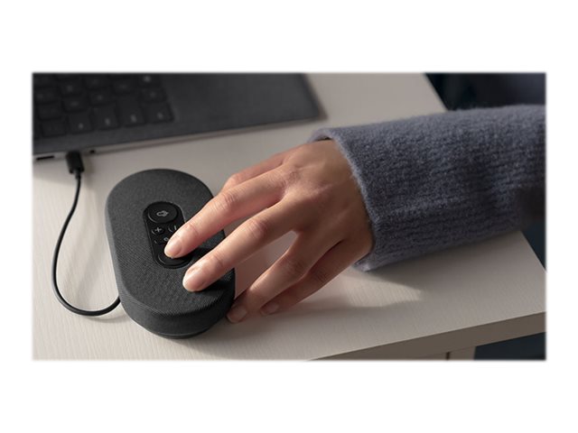 Microsoft Modern USB-C Speaker - Speakerphone hands-free - wired - USB-C - matte black - demo, commercial - Certified for Microsoft Teams