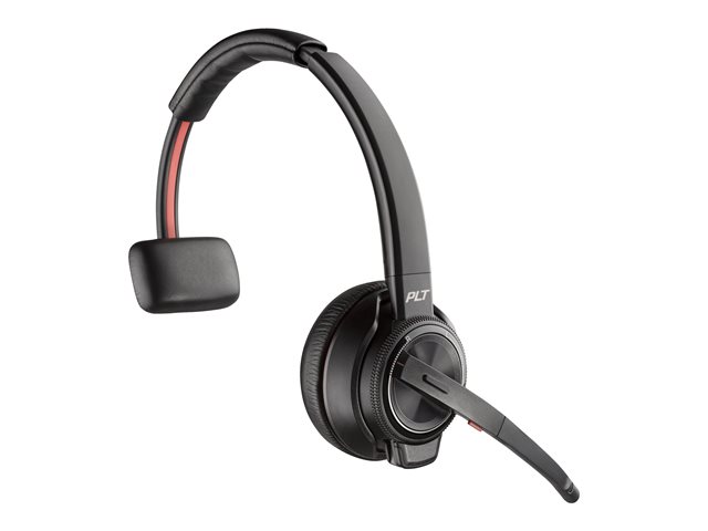 Poly Savi 8210 Office DECT 1880-1900 MHz Single Ear Headset EMEA - INTL English - Euro plug - Replaces Poly SKU 207309-12