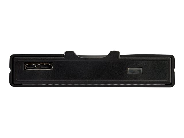 StarTech.com USB 3.0 to 2.5-inch SATA External Hard Drive Enclosure with Secure Biometric Fingerprint/Password Access for 256-bit AES Encrypted USB 3.1 Gen 1 5Gbps SSD/HDD Data Transfer - Portable Vented Aluminum Case - 8 fingerprints and permissions - OS Independent - Storage enclosure - 2.5\" - SATA 6Gb/s - USB 3.0 - black - TAA Compliant