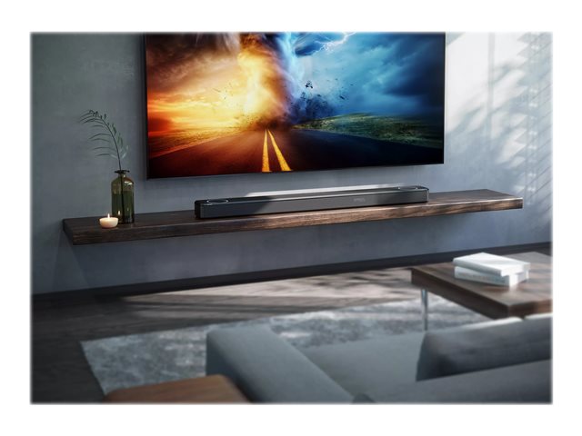 Philips Fidelio TAFB1 - Sound bar - for home theatre - 7.1.2-channel - wireless - Bluetooth, Wi-Fi - App-controlled - USB - 310 Watt - black