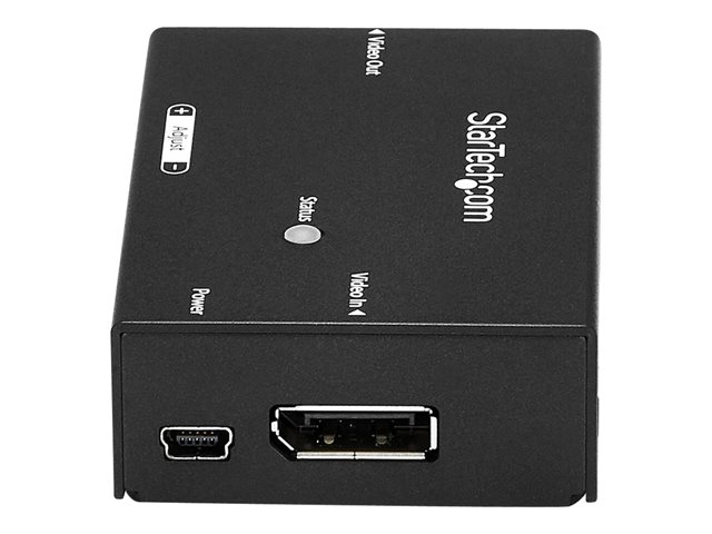 StarTech.com DisplayPort Signal Booster - DisplayPort to DisplayPort Video Signal Amplifier - 4K 60Hz DisplayPort Extender (DPBOOST) - Video/audio extender - up to 20 m