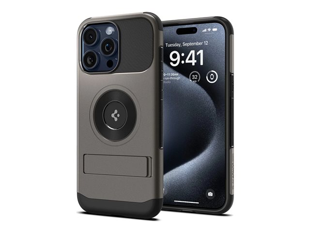 Spigen iPhone 15 Pro Slim Armor MagFit Gunmetal