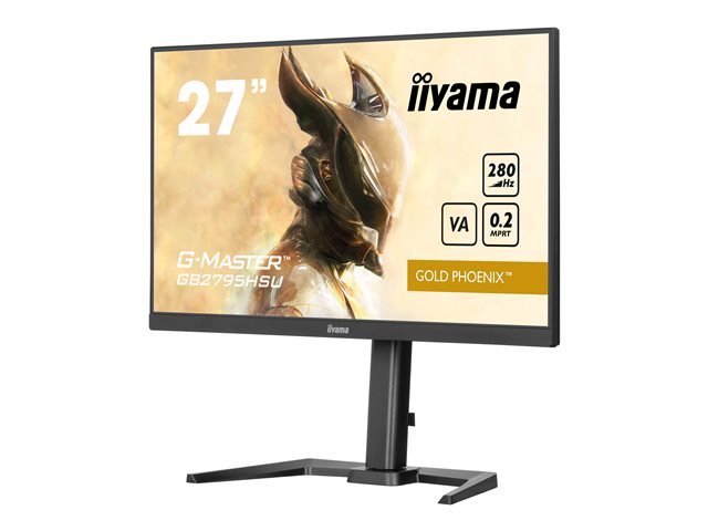 iiyama G-MASTER Gold Phoenix GB2795HSU-B1 - LED monitor - 27\" - 1920 x 1080 Full HD (1080p) @ 280 Hz - VA - 300 cd/m² - 4000:1 - HDR10 - 0.2 ms - HDMI, DisplayPort - speakers - matte black