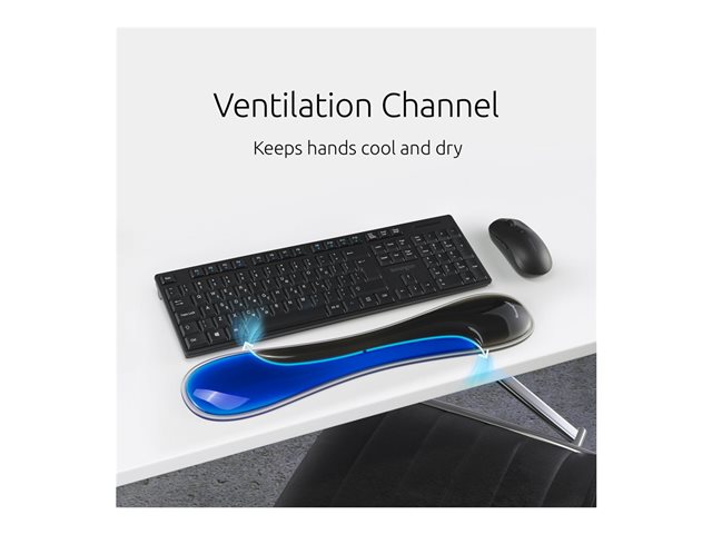 Slim Duo Gel Keyboard Wrist Rest - Blue