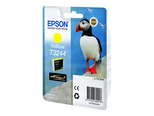 Epson T3244 - 14 ml - yellow - original - ink cartridge - for SureColor P400, SC-P400