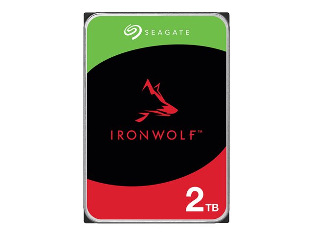 Seagate IronWolf ST2000VN003 - Hard drive - 2 TB - internal - 3.5\" - SATA 6Gb/s - 5400 rpm - buffer: 256 MB - with 3 years Seagate Rescue Data Recovery