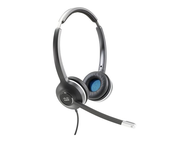 Cisco 532 Wired Dual - Headset - on-ear - wired - remanufactured