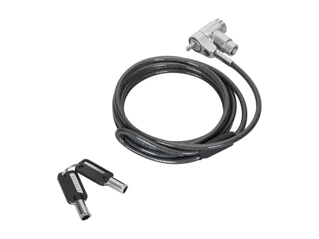Targus DEFCON Ultimate - Security cable lock - universal keyed, with adaptable lock head - silver - 2 m