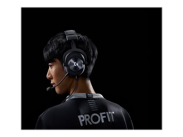 Logitech G Pro X - Headset - full size - wired - 3.5 mm jack - noise isolating