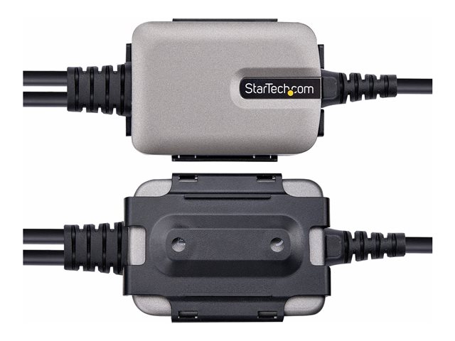 StarTech.com 2ft (60cm) 2-Port USB to Serial Adapter Cable, Interchangeable DB9 Screws/Nuts, COM Retention, USB-A to DB9 RS232, FTDI, Level-4 ESD Protection, Windows/macOS/ChromeOS/Linux - Rugged TPE Construction (2P1FFC-USB-SERIAL) - USB / serial ca