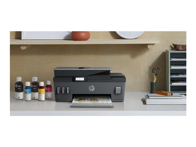 HP Smart Tank Plus 655 Wireless All-in-One - Multifunction printer - colour - ink-jet - refillable - Legal (216 x 356 mm) (original) - A4/Legal (media) - up to 10 ppm (copying) - up to 11 ppm (printing) - 100 sheets - 33.6 Kbps - USB 2.0, Wi-Fi(n), B