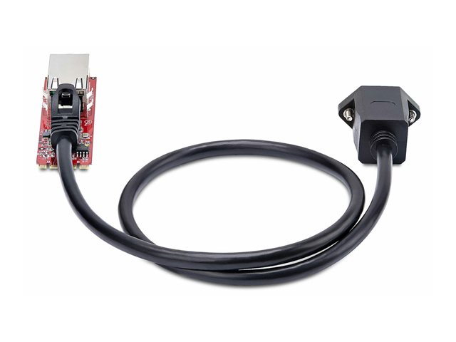 StarTech.com 1-Port 2.5GbE M.2 Network Card, Multi-Gigabit Speeds (2.5G/1G/100M/10M) - NBASE-T (802.3bz), PCIe Ethernet M.2 2280, B/M Key - NIC for SFFs/Desktop PCs, Includes 2ft Cat6 adapter, Full/Low Brackets (MR12GI-NETWORK-CARD) - Network adapter