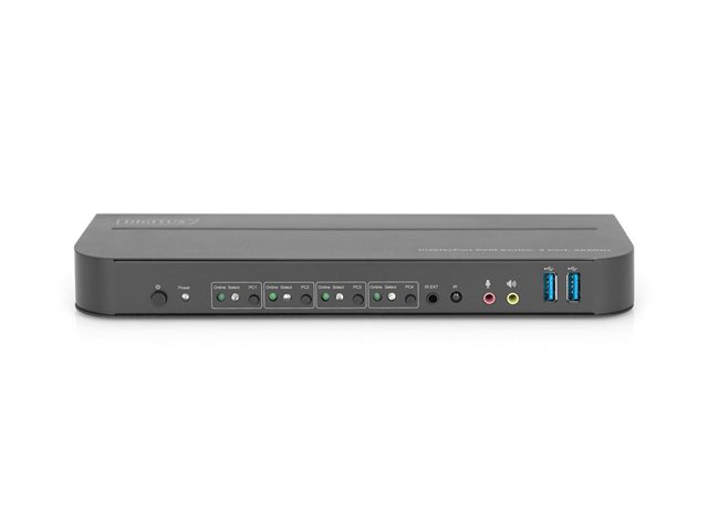 KVM Switch 4x1 DP DP/HDMI Out USB 4Kx2K