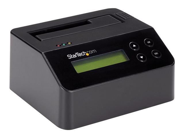 StarTech.com USB 3.0 Hard Drive Eraser Dock for 2.5\" & 3.5\" SATA SSD HDD + 4Kn Drive - LCD/ RS232 - Secure Erase HDD Wiper Docking Station (SDOCK1EU3P2) - Hard drive eraser - 2.5\" / 3.5\" - SATA 6Gb/s - black - for P/N: SVA12M5NA