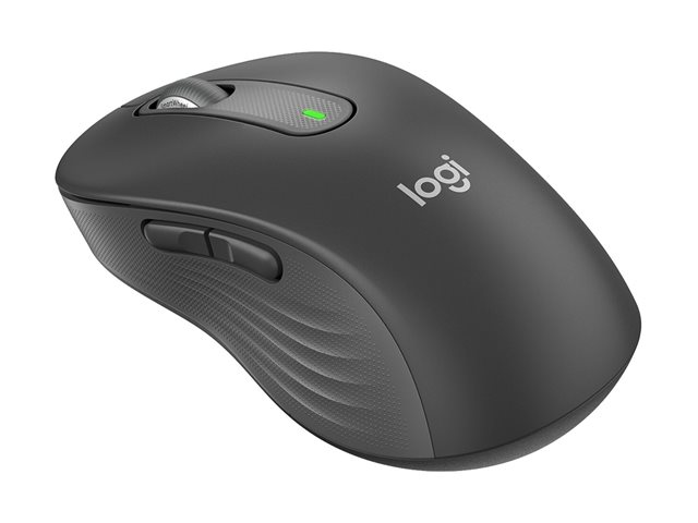 Logitech Signature M650 - Mouse - optical - 5 buttons - wireless - 2.4 GHz, Bluetooth - Logitech Logi Bolt USB receiver - graphite
