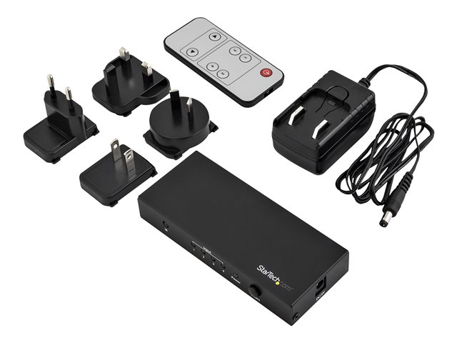 StarTech.com HDMI 2.0 Switch - 4 Port - 4K 60Hz - HDMI Automatic Video Switch Box - Multi Port Hub w/ 1 In 4 Out Functionality (VS421HD20) - Video/audio switch - 4 x HDMI - desktop - for P/N: SVA5H2NEUA