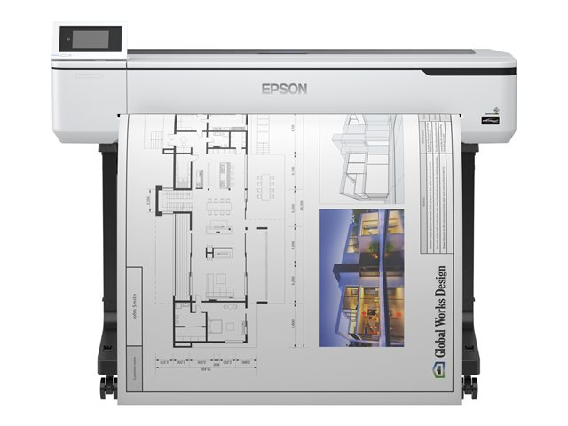 Epson SureColor SC-T5100 - 36\" large-format printer - colour - ink-jet - Roll (91.4 cm) - 2400 x 1200 dpi - Gigabit LAN, Wi-Fi(n), USB 3.0 - cutter