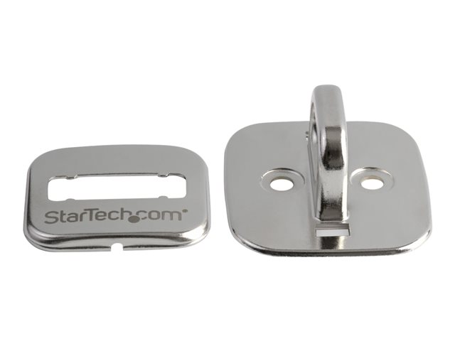 StarTech.com Laptop Cable Lock Anchor - Zinc Alloy - Computer Security Cable Anchor - Desk Mount Security Anchor Point - Screw-On Lock Anchor (LTANCHOR) - Lock anchor - silver - for P/N: LTLOCKNBL