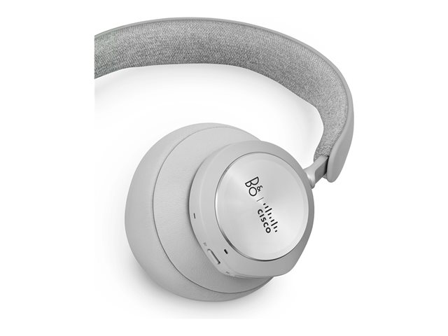 Bang & Olufsen Cisco 980 - Headset - full size - Bluetooth - wireless, wired - active noise cancelling - USB-A, 3.5 mm jack - first light - Cisco Webex Certified - for Cisco IP Phone 8800, Webex Desk Pro Series