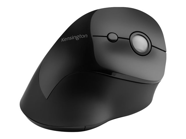 Kensington Pro Fit Ergo Vertical Wireless Mouse - Vertical mouse - ergonomic - right-handed - 6 buttons - wireless - 2.4 GHz - USB wireless receiver - black