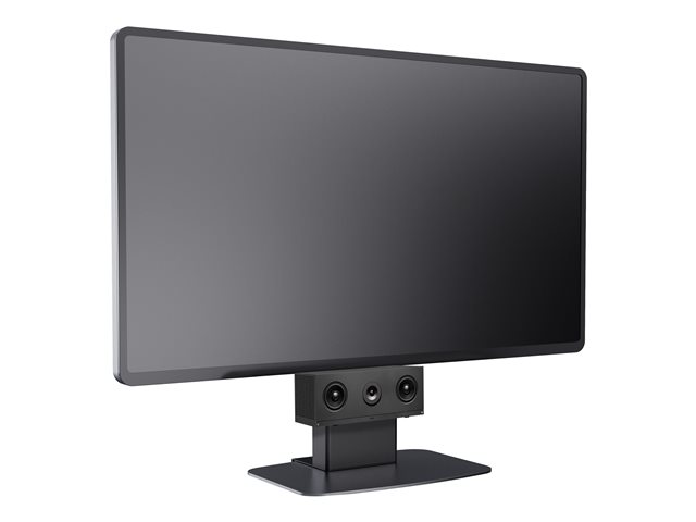 Fits display 37-60\" with VESA sizes up to 600 x 400 - designed to sit at end of table for huddle spaces or board rooms - avoids need for floor stand or wall mount - includes video bar shelf - mini PC can stow in column - cable management - SWL 25 kg