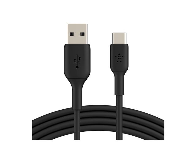 Belkin BoostCharge - USB cable - 24 pin USB-C (M) to USB (M) - 1 m - black