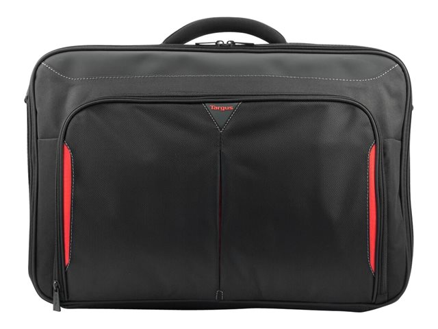 Targus Classic+ Clamshell - Notebook carrying case - 17\" - 18\" - black, red