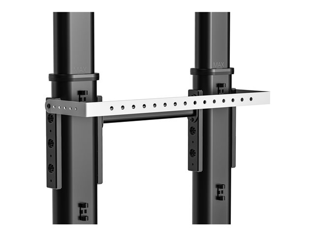 Vision X-Series VFM-F26W - Stand - height adjustable - for flat panel - 80kg - steel - sandblasted black - screen size: 55\"-100\" - floor to wall mountable