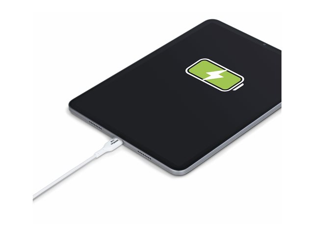 1m White USB-A to USB-C Charging Cable