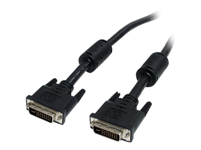 StarTech.com Dual Link DVI-I Cable - 6 ft - Digital and Analog - Male to Male Cable - Computer Monitor Cable - DVI Cord - DVI to DVI Cable (DVIIDMM6) - DVI cable - dual link - DVI-I (M) to DVI-I (M) - 1.83 m - black - for P/N: AGPVID5500A, DVIEXTAA6IN, ST121UTPDVGB, SV231DVIUA, USB3SMDOCK4K, USB3VDOCKD