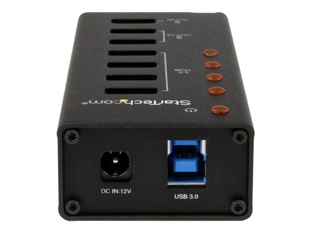 StarTech.com 7 Port USB 3.0 Charging Hub - 4 x USB-A, 3 x USB-A Dedicated Charging Ports - Powered Mountable USB Charging Station (ST4300U3C3) - Hub - 4 x SuperSpeed USB 3.0 - desktop - for P/N: PEXUSB3S3GE, SVA12M5NA, USB312SAT3CB, USB315CB2M, USBLT1MWS, USBLTM1MBK, USBLTM1MWH