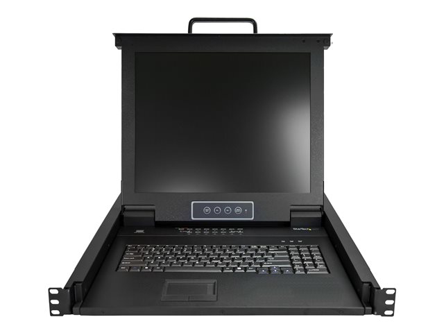 StarTech.com 16 Port Rackmount KVM Console w/ Cables - Integrated KVM Switch w/ 17\" LCD - 1U LCD KVM Drawer 50000 MTBF - USB + VGA Support (RKCONS1716K) - KVM console with KVM switch - 16 ports - PS/2, USB - 17\" - rack-mountable - 1280 x 1024 @ 60 Hz - 250 cd/m² - 1000:1 - 5 ms - VGA - black - 1U