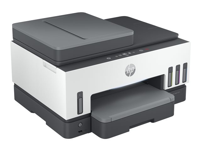 HP Smart Tank 7605 All-in-One - Multifunction printer - colour - ink-jet - refillable - Letter A (216 x 279 mm)/A4 (210 x 297 mm) (original) - A4/Legal (media) - up to 13 ppm (copying) - up to 15 ppm (printing) - 250 sheets - USB 2.0, Wi-Fi(n), Bluet