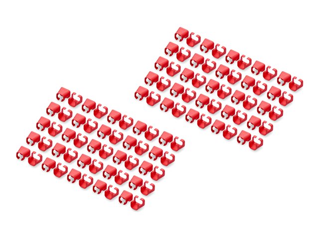 Color clips for Patch cable - Red