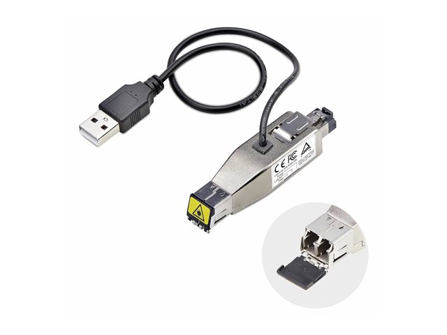 StarTech.com Gigabit Fiber to RJ45 Ethernet Media Converter, Micro Mini - Fibre media converter - 1GbE - 1000Base-T, 1000Base-LX - RJ-45 / LC single-mode / LC multi-mode - up to 10 km - 1310 nm - TAA Compliant