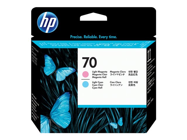 HP 70 - Light magenta, light cyan - printhead - for DesignJet Z2100, Z3100, Z3200, Z5200, Photosmart Pro B8850, Pro B9180