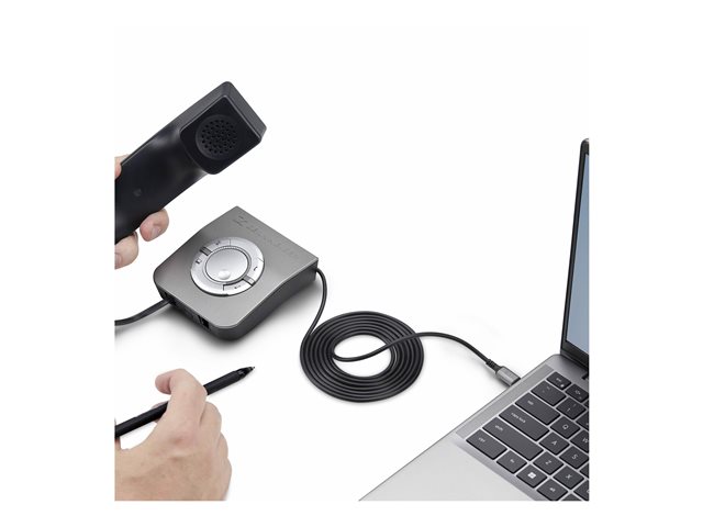 StarTech.com USB-C to RJ9 Adapter for Office Phone Handset or Wired/Wireless Headset, Use Existing Landline Hardware, 6ft/1.8m, For Laptop/Desktop Computer/Mobile - Headset adapter - 24 pin USB-C male to RJ-9 male - 1.8 m - black - bus powered