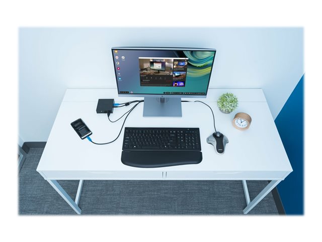 Kensington Orbit Optical Trackball - Trackball - right and left-handed - optical - 2 buttons - wired - USB - silver