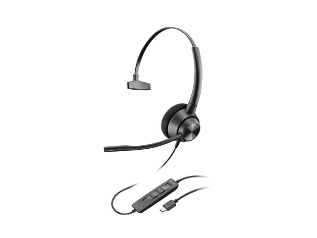 Poly EncorePro 310 USB-C Monoaural Headset TAA - Replaces Poly SKU 214569-01