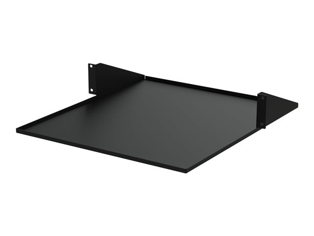 StarTech.com 2U 19\" 2-Post Network Rack Cabinet Shelf, 20in Deep Center Mount Cantilever Tray Rackmount Shelf for AV/Data Equipment Enclosure with Cage Nuts & Screws 75lb Weight Capacity - 2U Fixed Rack Shelf (CABSHF2POST2) - Rack shelf - 2-post - central - black - 2U - 19\" - for P/N: 2POSTRACK42