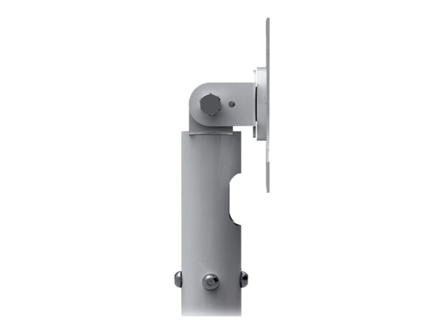 VISION Professional Cut to Length Projector Ceiling Mount - LIFETIME WARRANTY - 1100 mm or 43 inch pole for high-ceiling applications - fits most projectors - obstruction free cable management - Includes drilling jig, retrofitting ceiling trim disc, sloping ceiling yoke - white